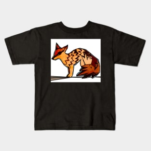 Sodaartstudio Digital Simple Modern Fox Kids T-Shirt
